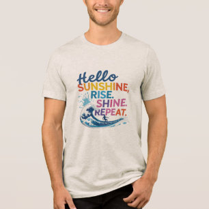 Camiseta Olá Sunshine – Pegue a Onda, Repita