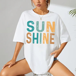 Camiseta Olá, Sunshine Shirt, Férias de Praia Víblias para 