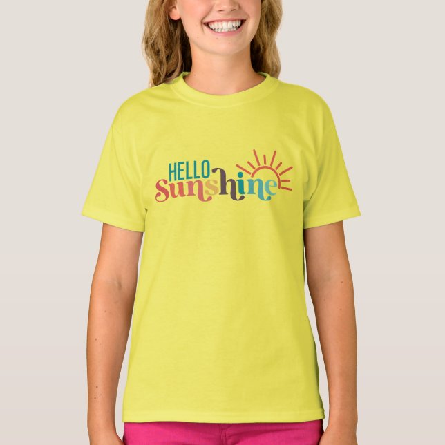 Camiseta Olá Sunshine Summer Beach Lake (Frente)