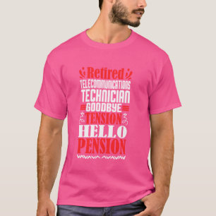 Camiseta Olá, Tecnologia de Telecomunicações Reformada por 