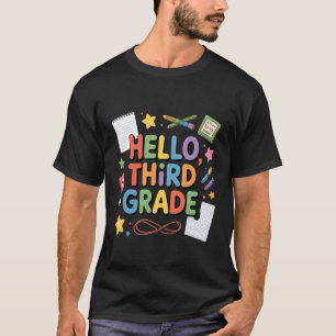 Camiseta Olá Terceira Série de Volta à Escola Design Divert