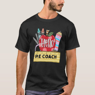 Camiseta Olá Treinador de Ed. Física Apple Teacher