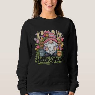 Camiseta Olá Tulipas Flores de Gnome da Primavera u2013 Fof