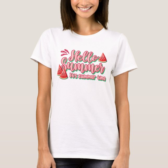 Camiseta Olá verão (Frente)