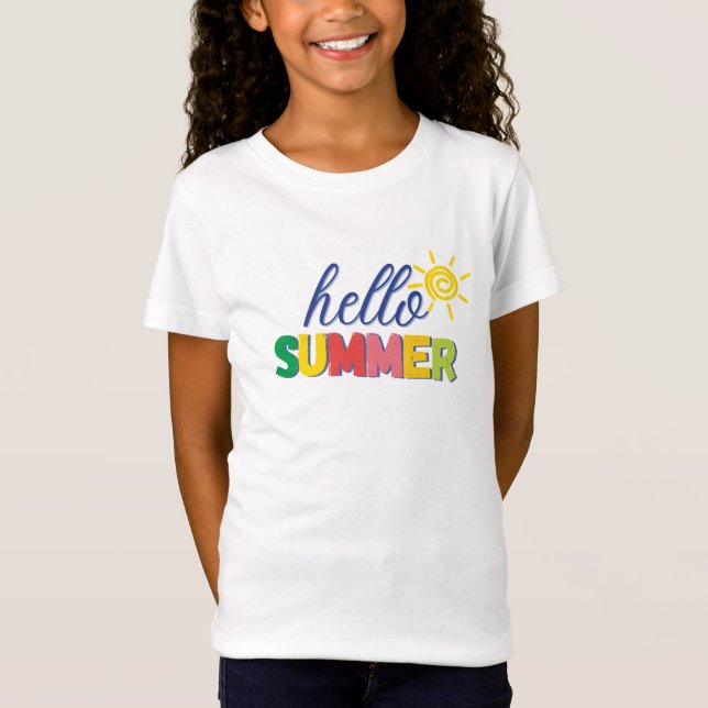 camiseta "olá verão" (Frente)
