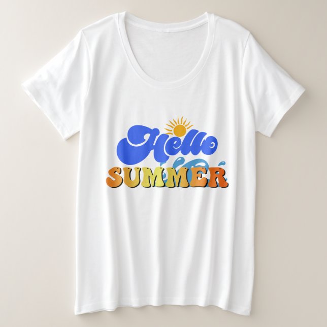 Camiseta Olá Verão (Frente do Design)