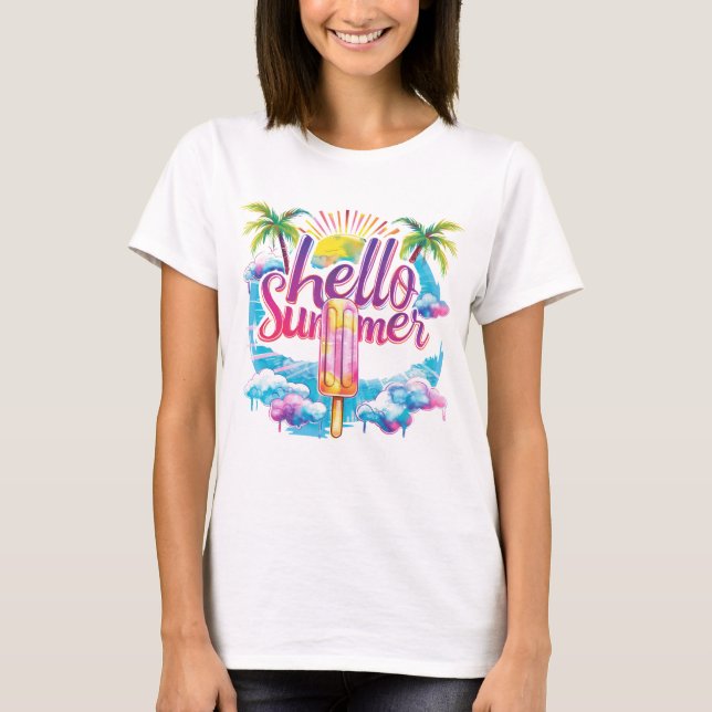 Camiseta Olá verão (Frente)