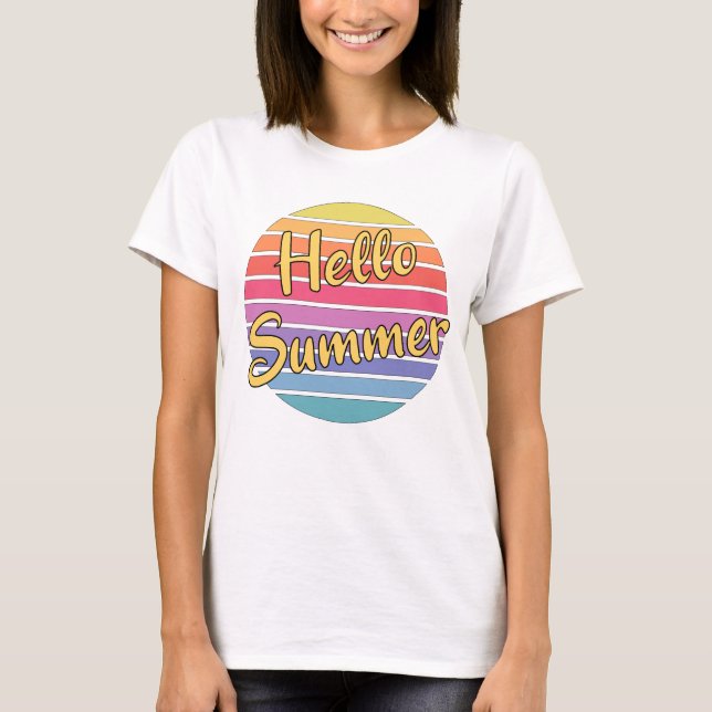 Camiseta Olá Verão (Frente)