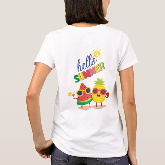 camiseta "Olá verão" (Verso)