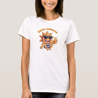 Camiseta Olá verão body de bebê