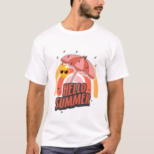 Camiseta Olá Verão – Design Brilhante e Divertido