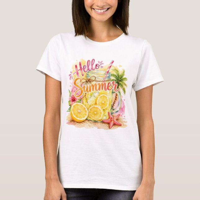 Camiseta Olá Verão Limonada (Frente)
