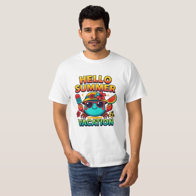 Camiseta Olá, Verões de Verão (Frente Completa)