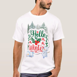 Camiseta Olá Winter Little Snowmen