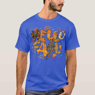 Camiseta Olá, Xadrez do Leopardo Buffalo, outono, Obrigado