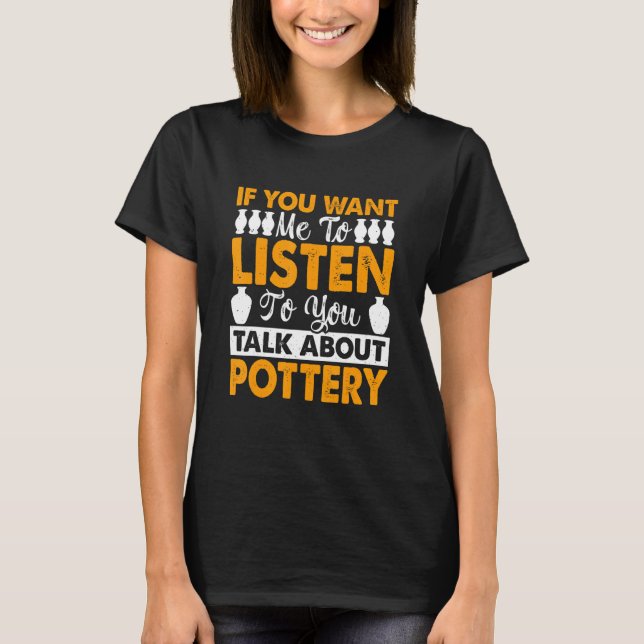Camiseta Olaria Cerâmica Criador de Argila Modelagem (Frente)