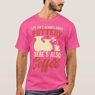 Camiseta Olaria de Café Argila Cerâmica Feita à Mão Artista