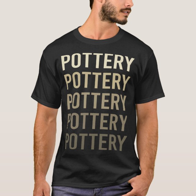 Camiseta Olaria de Texto Marrom Oleiro (Frente)