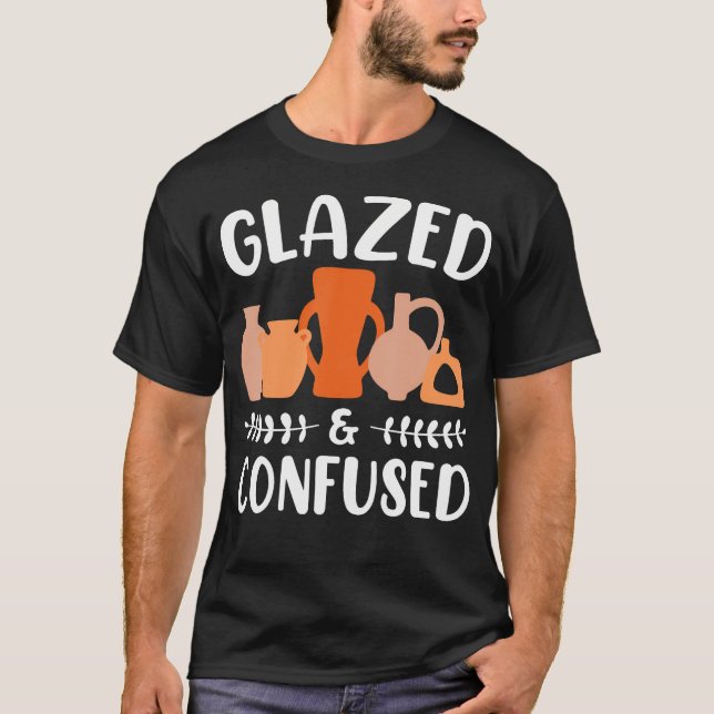 Camiseta Olaria Divertida  Ceramista Vidrado e Confuso  (Frente)