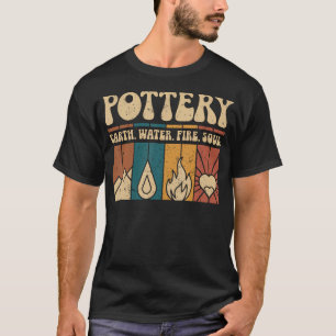 Camiseta Olaria Divertida Terra Água Fogo Alma Argila Cerâm