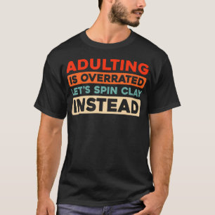 Camiseta Olaria Retro Artesanal Argila - Pote Cerâmico Vint