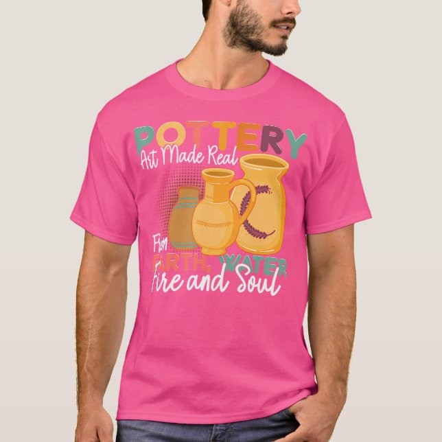 Camiseta Olaria Terra Água Fogo Alma Arte Olaria Artistas  (Frente)