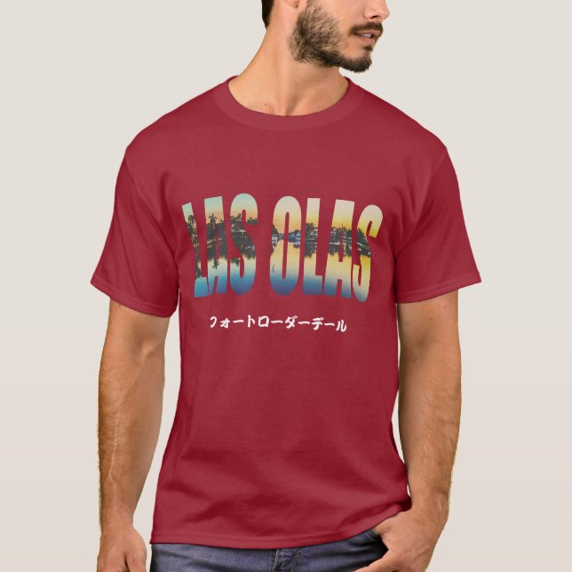 Camiseta Olas de Las, Fort Lauderdale (Frente)