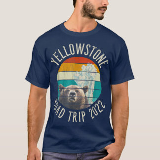 Camiseta OLD FAITHFUL Geyser Grizzly YELLOWSTONE Road Trip 