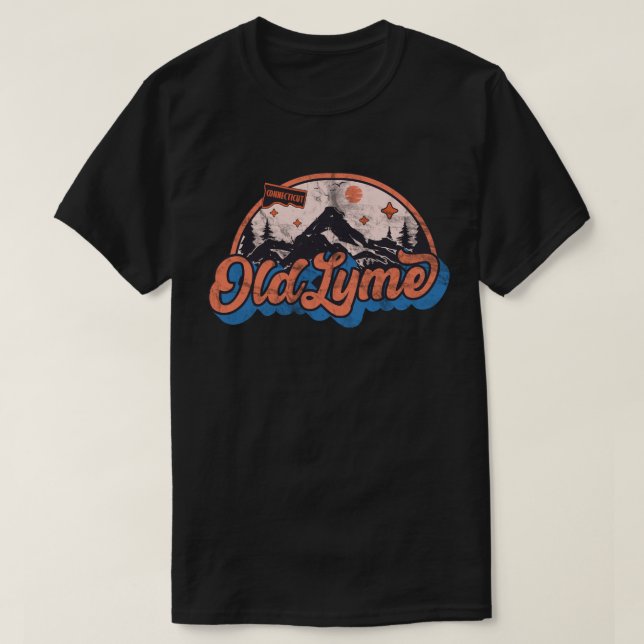 Camiseta Old Lyme, Connecticut (Frente do Design)