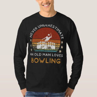 Camiseta Old Man Bowling Love Tee: Strike with Style! (55 c