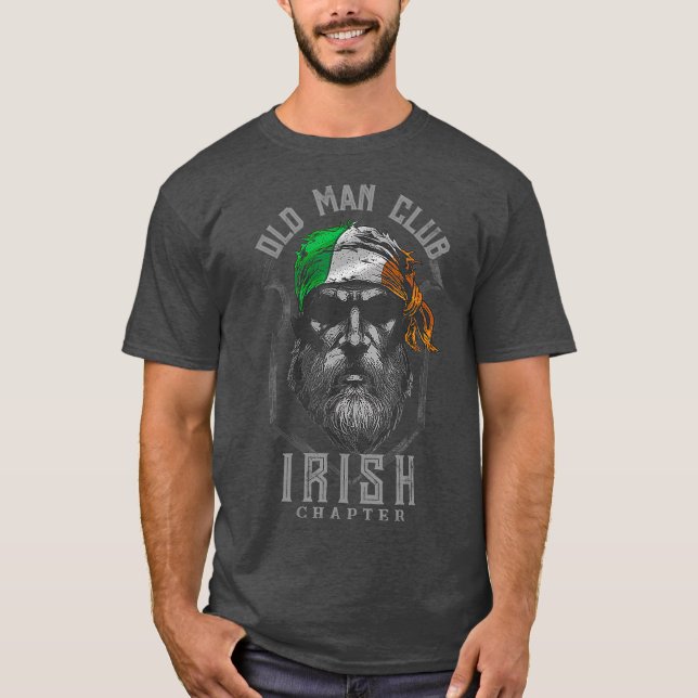 Camiseta Old Man Club Irish Chapter St Patricks Day (Frente)