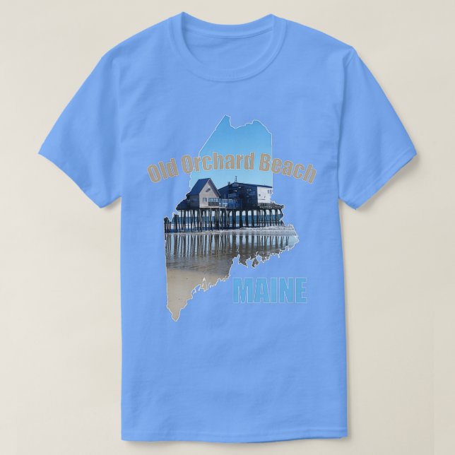 Camiseta Old Orchard Beach Maine Gift Souvenir OOB Pier Sho (Frente do Design)