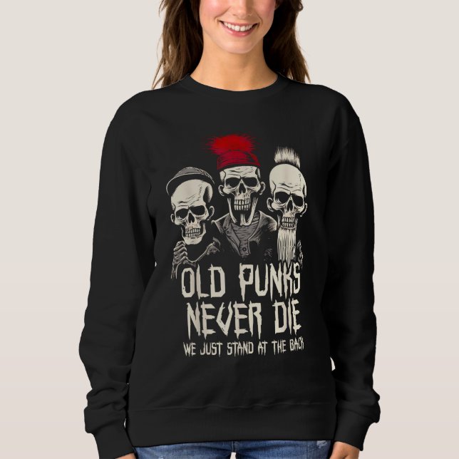 Camiseta Old Punks Never Die  Punk Rock (Frente)