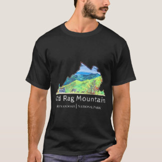Camiseta Old Rag Mountain Shenandoah Parque Nacional Va T-S