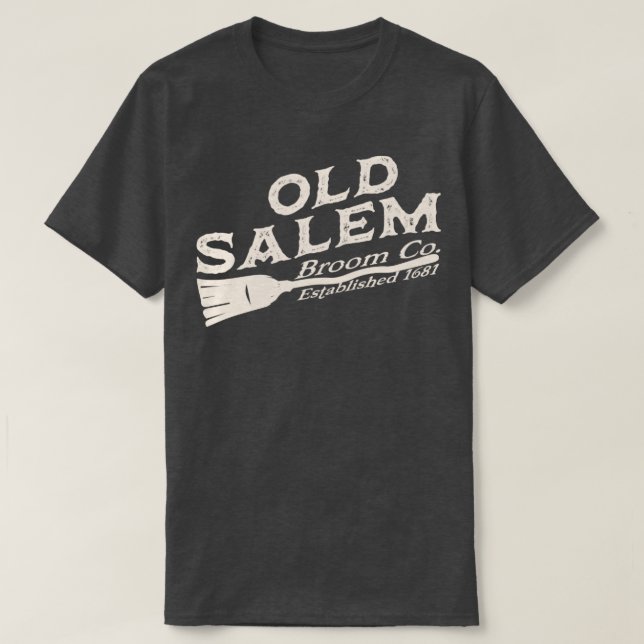 Camiseta Old Salem Broom Co (Frente do Design)
