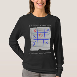 Camiseta Old School Multiplayer Tic Tac Toe Nostalgic