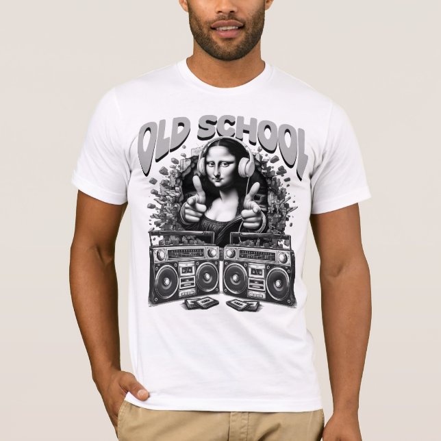 Camiseta Old School Music DJ (Frente)