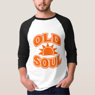 Camiseta Old Soul Retro Vintage Typography Sunset Aesthetic