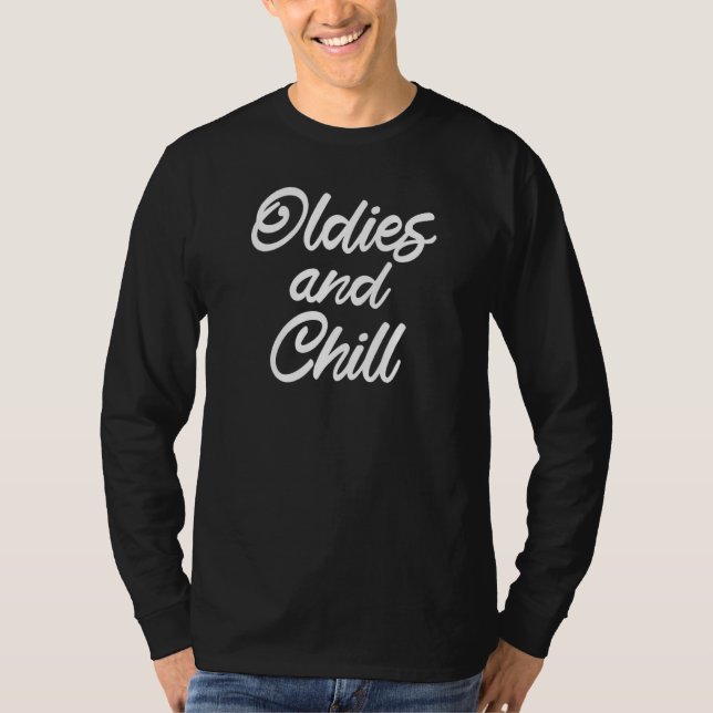 Camiseta Oldies E Chill Mexicano Raza Chicano Cholo Brown (Frente)