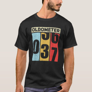 Camiseta Oldometer 36 37 Engraçado 37º Aniversário Odometer