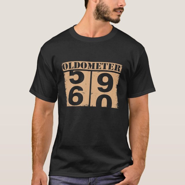 Camiseta Oldometer 59 60 60º Aniversário Gift Engraçado (Frente)
