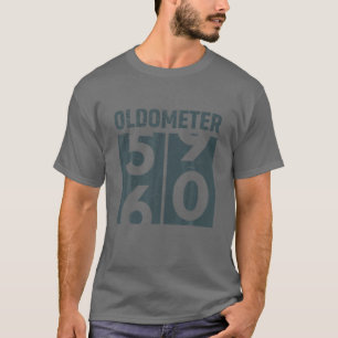 Camiseta Oldometer 60 T Engraçado 60º Aniversário Presente
