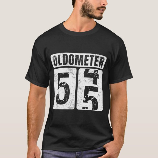 Camiseta Oldômetro 55 Vintage Engraçado 55º (Frente)