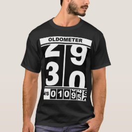 Camiseta Oldômetro Aniversário de 30 Anos Engraçado Milesto