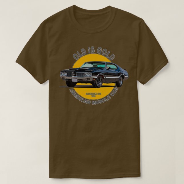 Camiseta Oldsmobile 442 American Muscle Car 60s 70s Antigo  (Frente do Design)