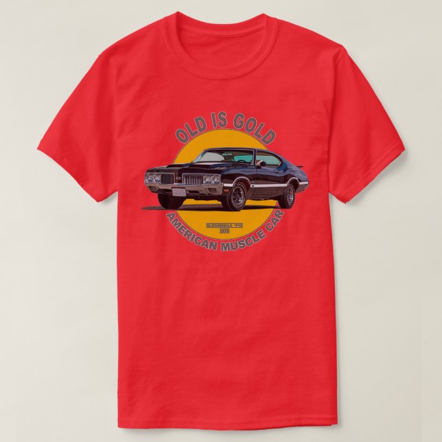 Camiseta Oldsmobile 442 American Muscle Car 60s 70s Antigo (Frente do Design)