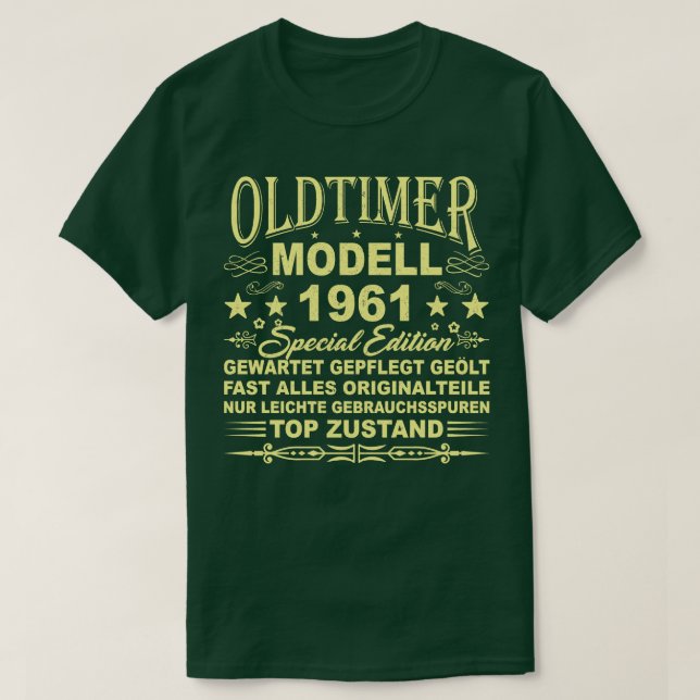CAMISETA OLDTIMER MODELL BAUJAHR 1961 (Frente do Design)
