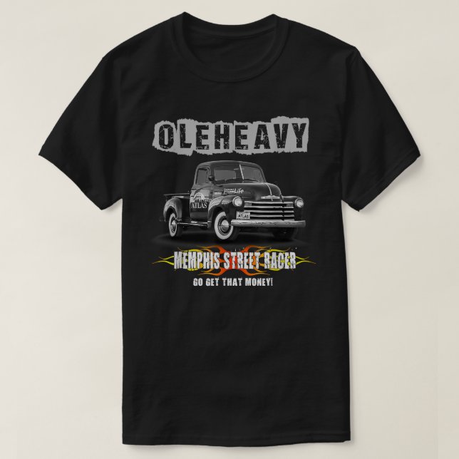 Camiseta Ole Heavy Truck Street Racer Memphis Vai Buscar Es (Frente do Design)