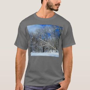 Camiseta Óleo de Árvores de Nevasca