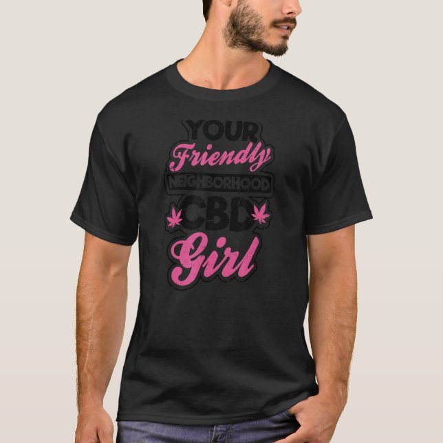 Camiseta Óleo De Bcd Para Meninas Amigáveis (Frente)